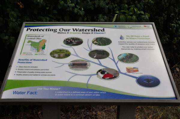 sign about Protecting our Watershed
